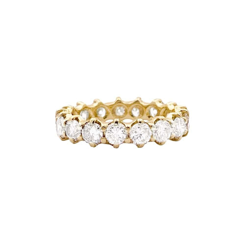 Bague 51 Alliance américaine - Bague en or jaune 750 et diamants 58 Facettes 34861