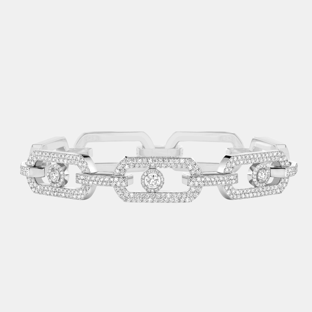 Bracelet So Move Pavé XL Or blanc Diamant 3.28ct