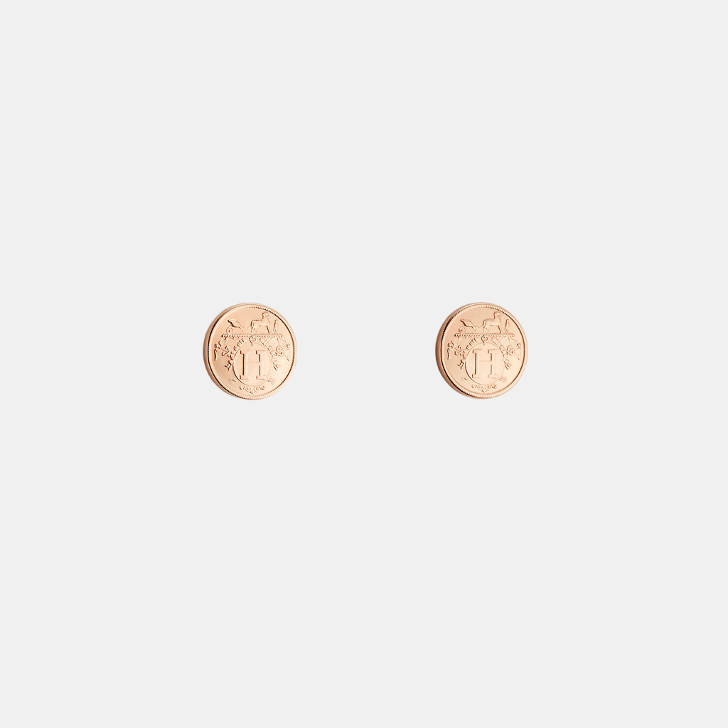 Boucles d'oreilles Ex-Libris Or rose