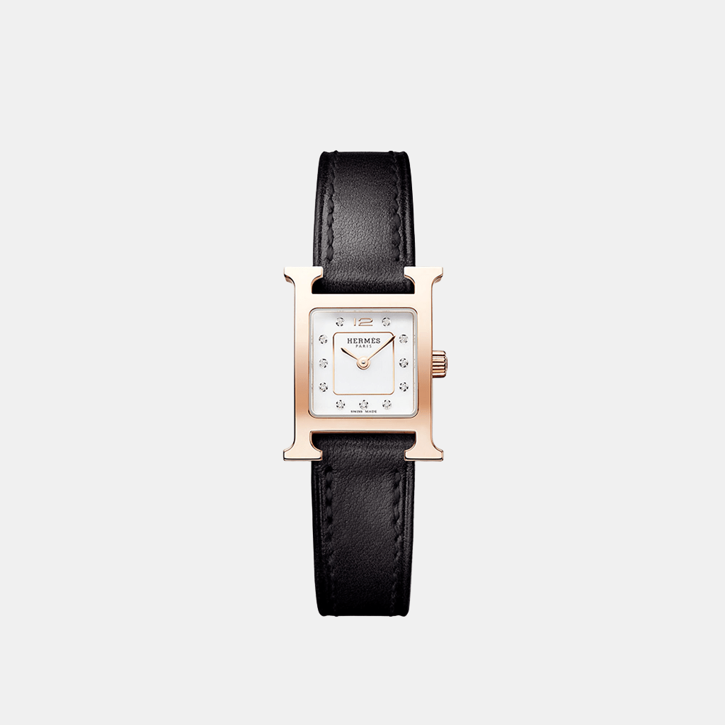 Montre Heure H Mini modèle, 21 mm Quartz Acier  