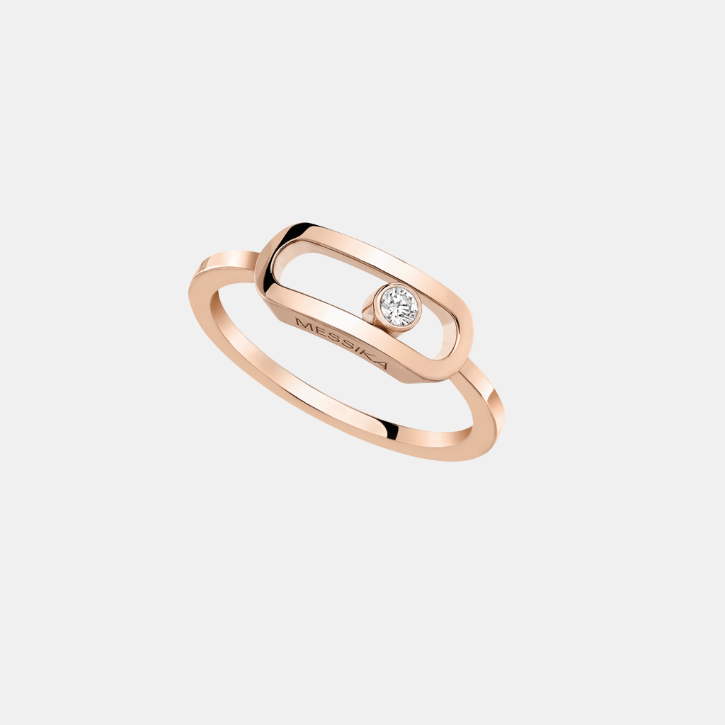 Bague Move Uno LM Or rose Diamant 0.06ct