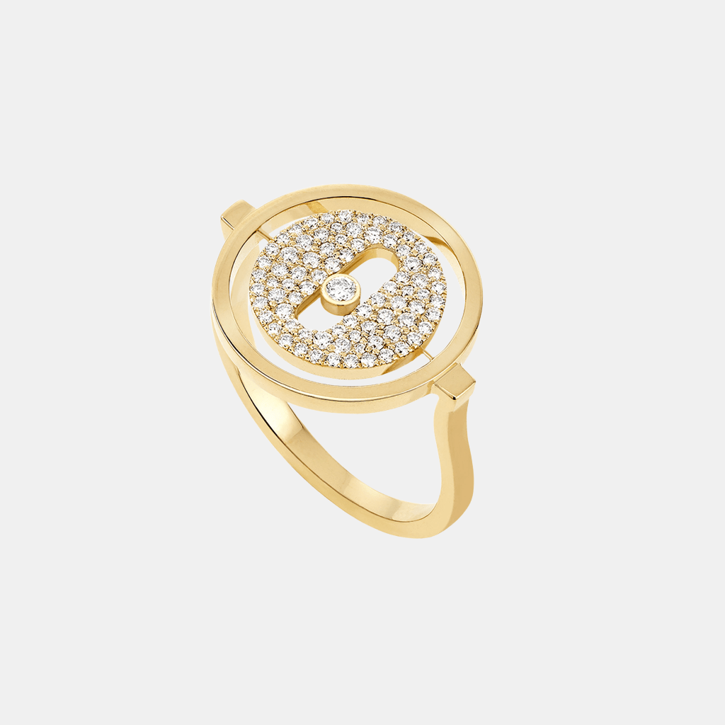Bague Lucky Move Pavé SM Or jaune Diamant 0.2ct