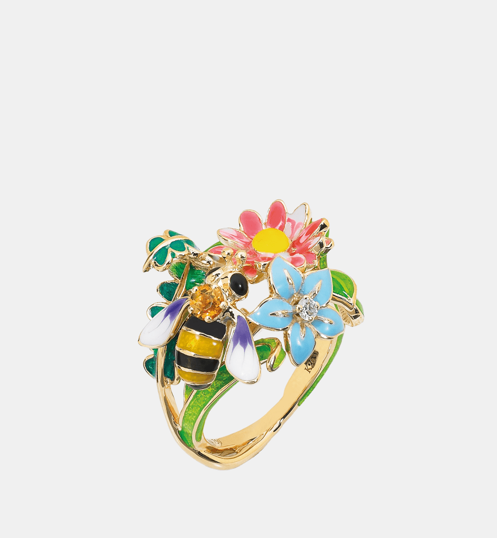 Bague Diorette Or jaune Diamant 0.04 ct