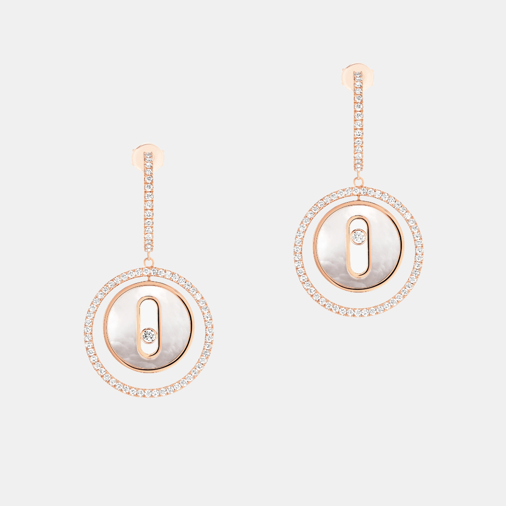 Boucles d'oreilles Lucky Move SM Or rose Mixte 0.53ct