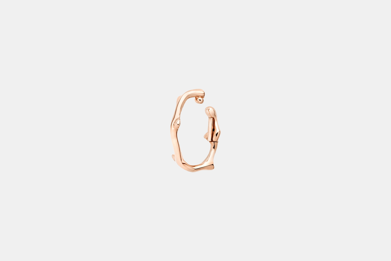 Boucles d'oreilles Bois de Rose Or rose  