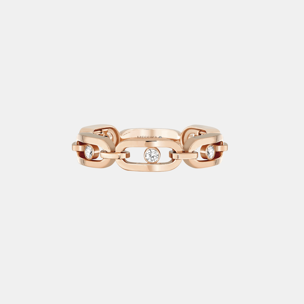 Bague Move Link Or rose Diamant 0.09ct