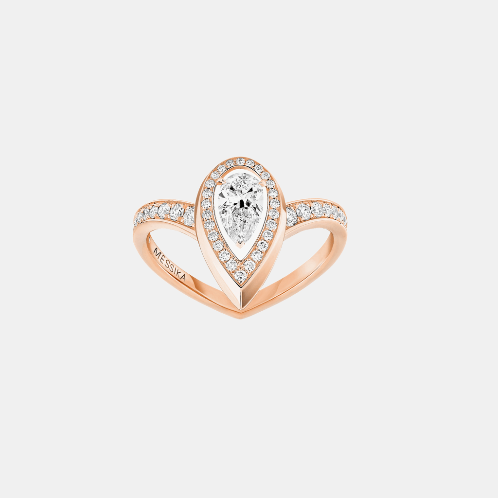Bague Fiery Or rose Diamant 0.3ct