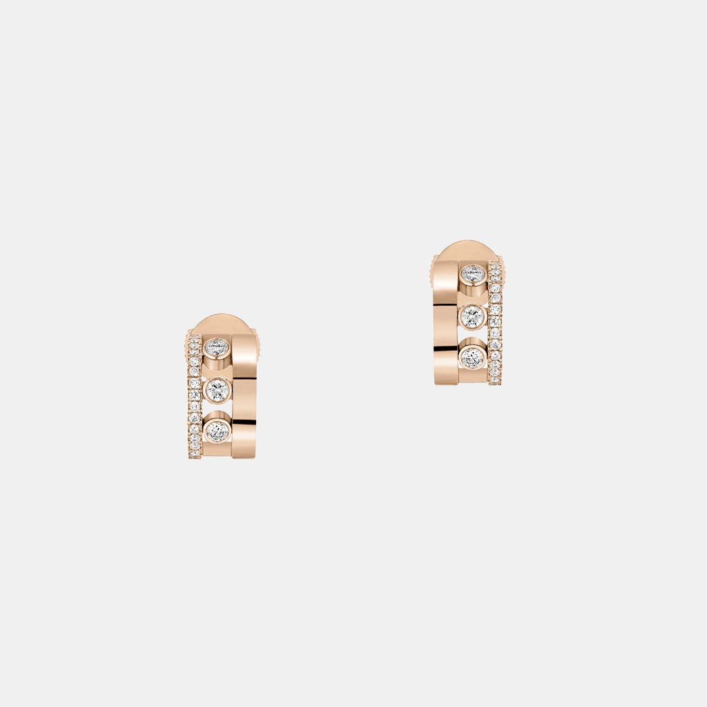 Boucles d'oreilles Move Romane Mini Or rose Diamant 0.29ct