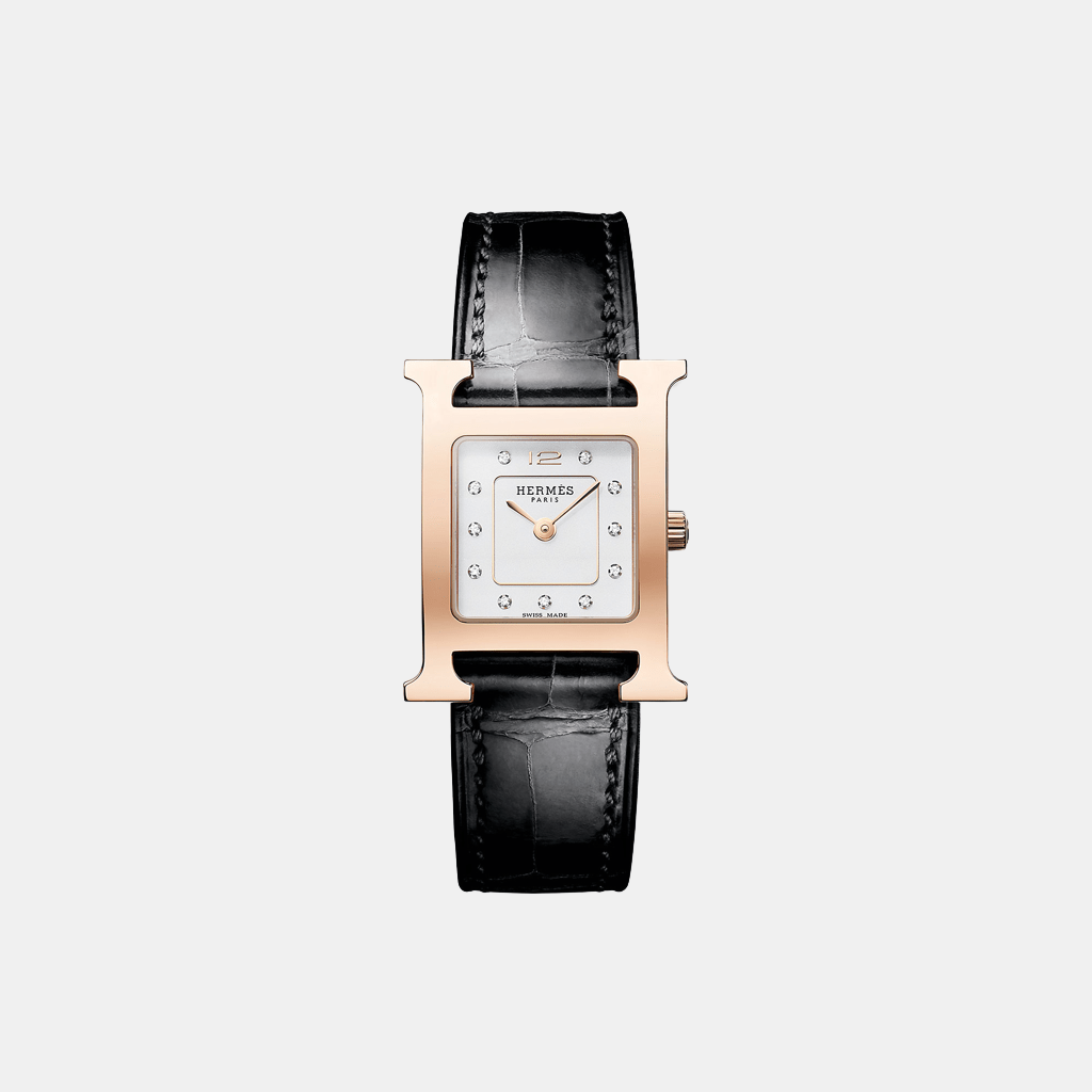 Montre Heure H Petit modèle, 25 mm Quartz Acier  
