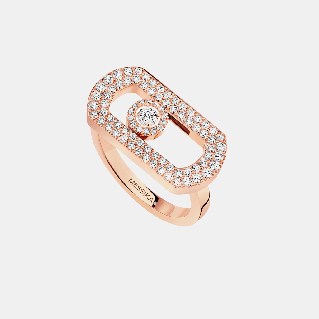 Bague So Move Pavé Or rose Diamant 0.6ct