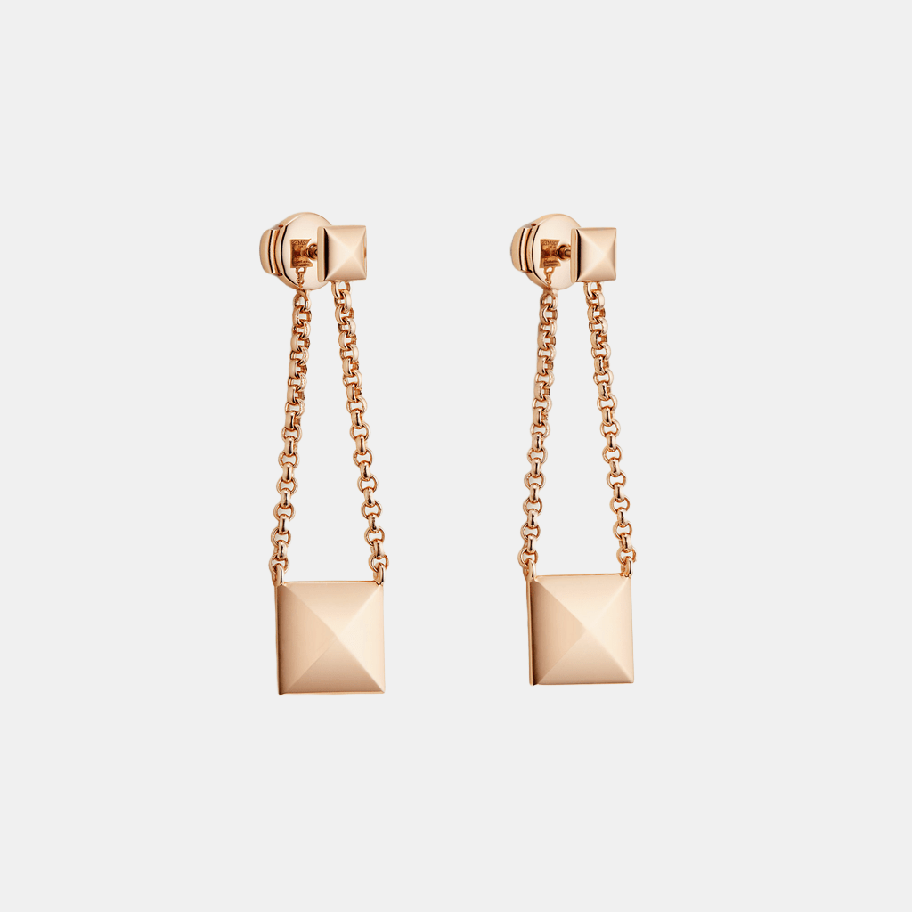 Boucles d'oreilles Clou d'H Or rose