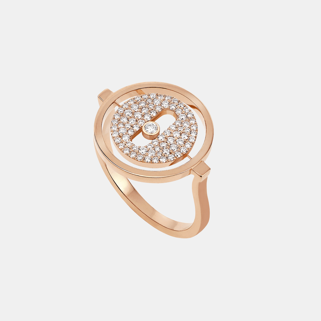 Bague Lucky Move Pavé SM Or rose Diamant 0.2ct