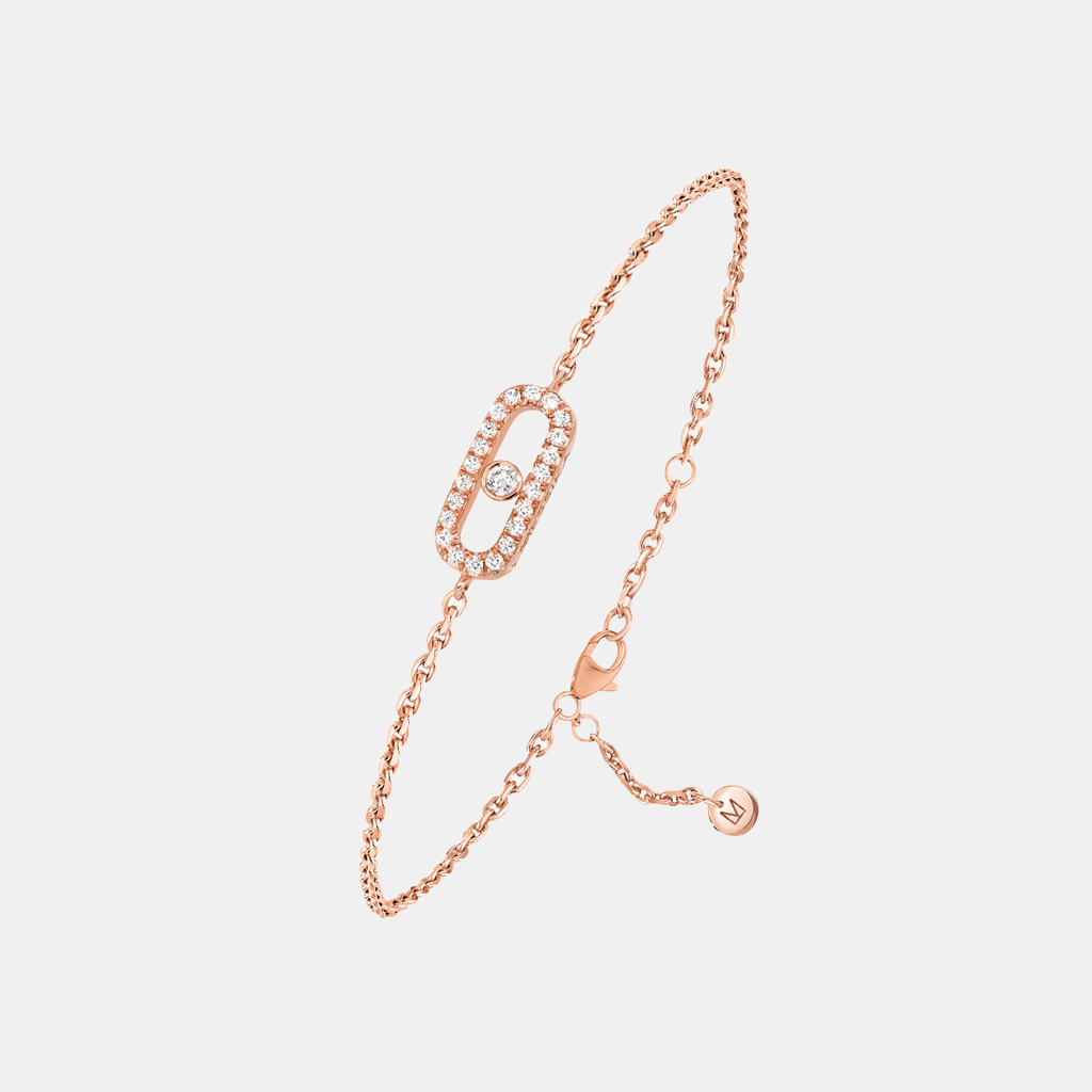 Bracelet Messika CARE(S) Pavé Or rose Diamant 0.07ct