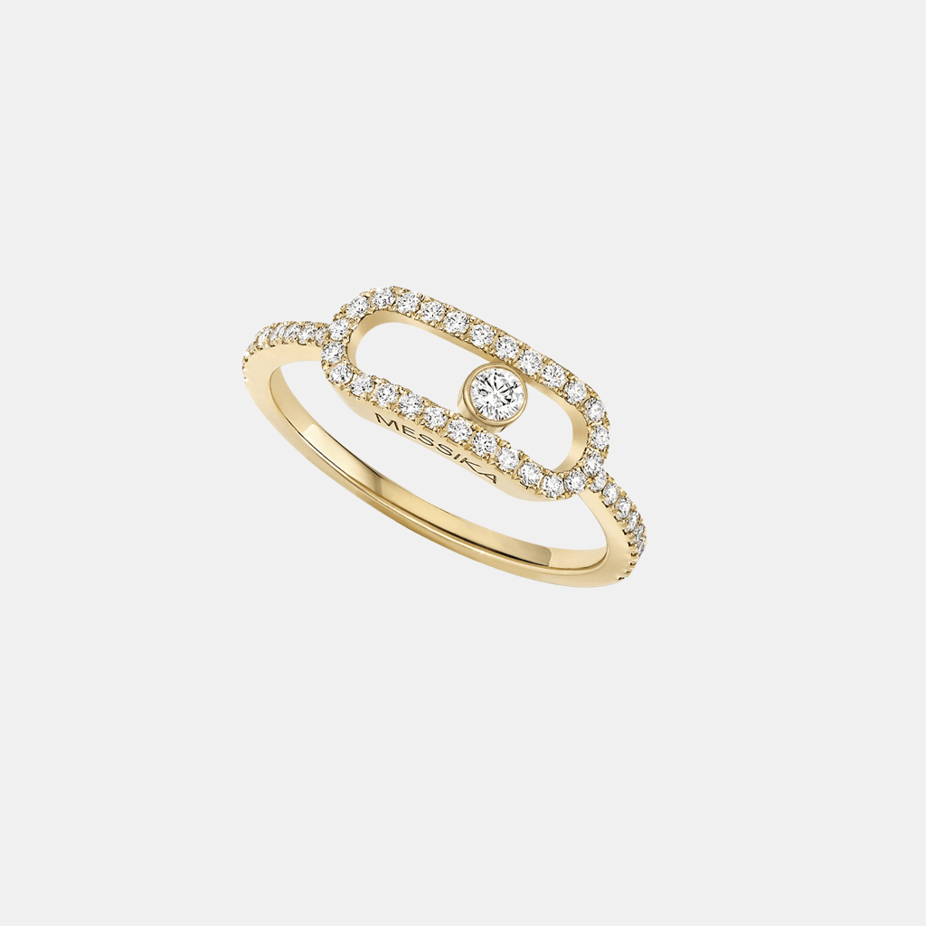 Bague Move Uno Pavé LM Or jaune Diamant 0.31ct