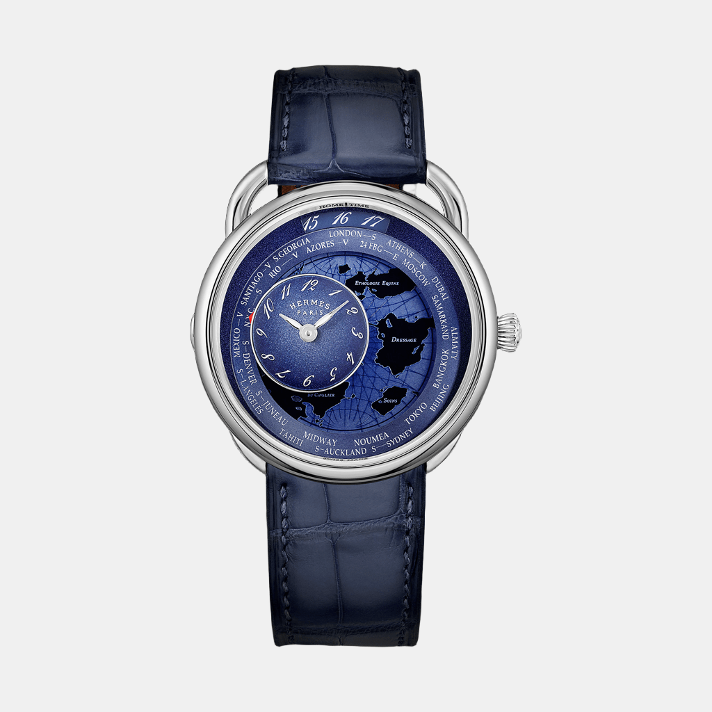 Montre Arceau Le Temps Voyageur, 38 mm Mécanique Acier  