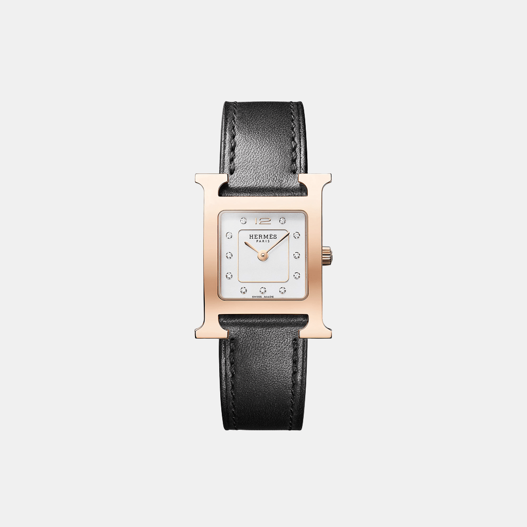Montre Heure H Petit modèle, 25 mm Quartz Acier  