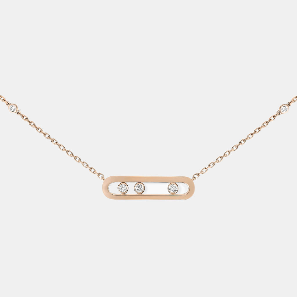 Collier Baby Move Or rose Diamant 0.03ct
