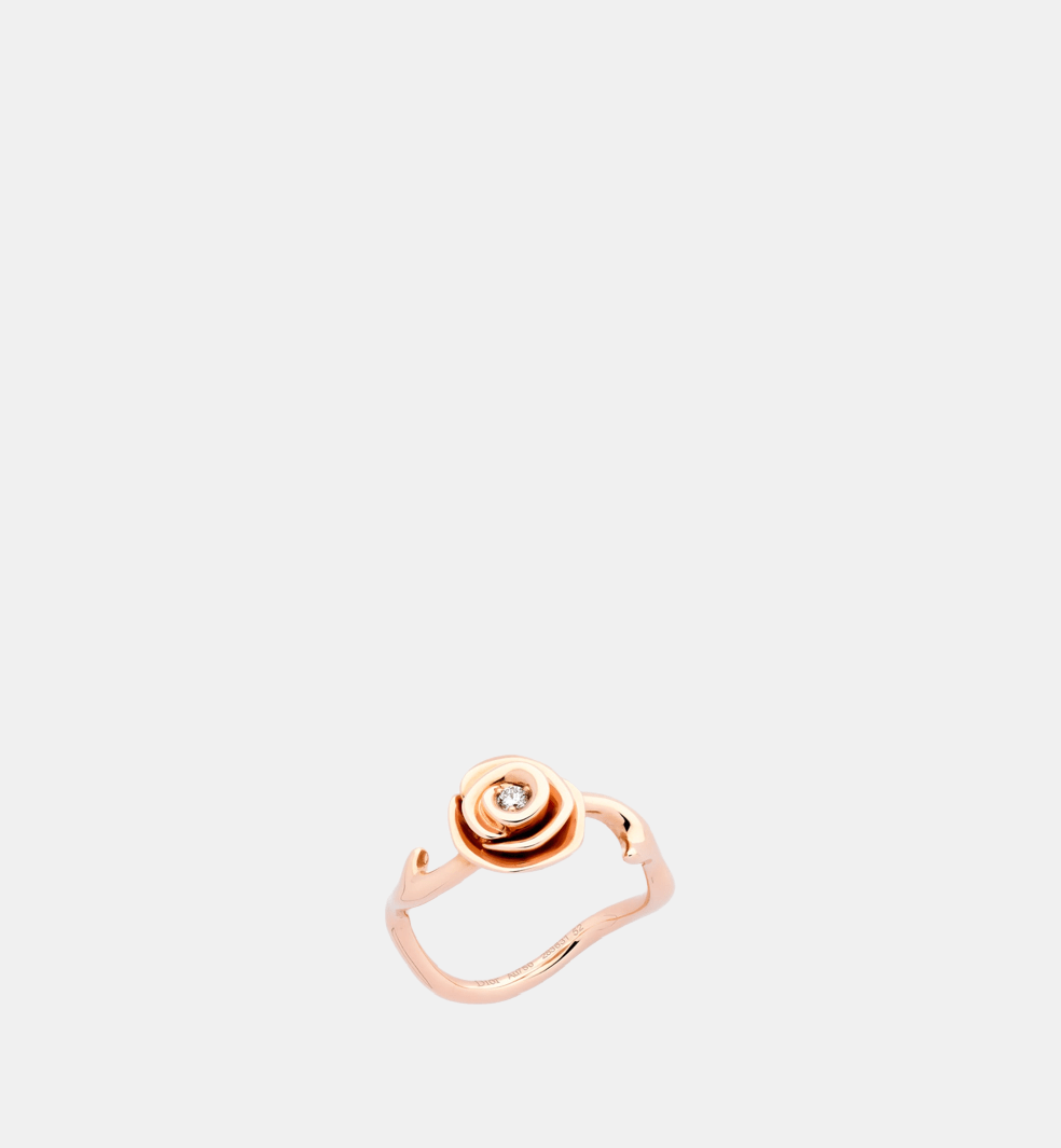 Bague Rose Dior Couture Or rose Diamant 0.03 ct
