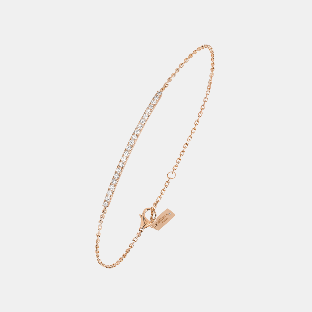 Bracelet Gatsby Or rose Diamant 0.25ct