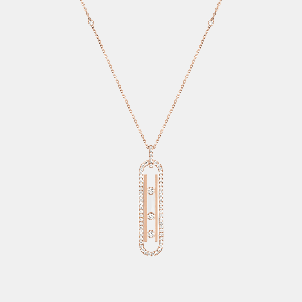 Collier Move 10th Anniversary SM Or rose Diamant 0.74ct