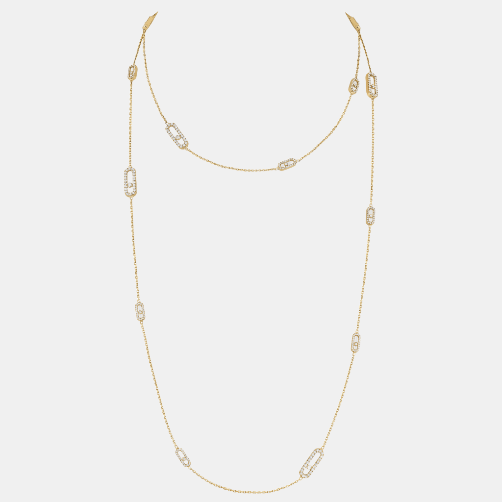 Collier Move Uno L Or jaune Diamant 5.8ct