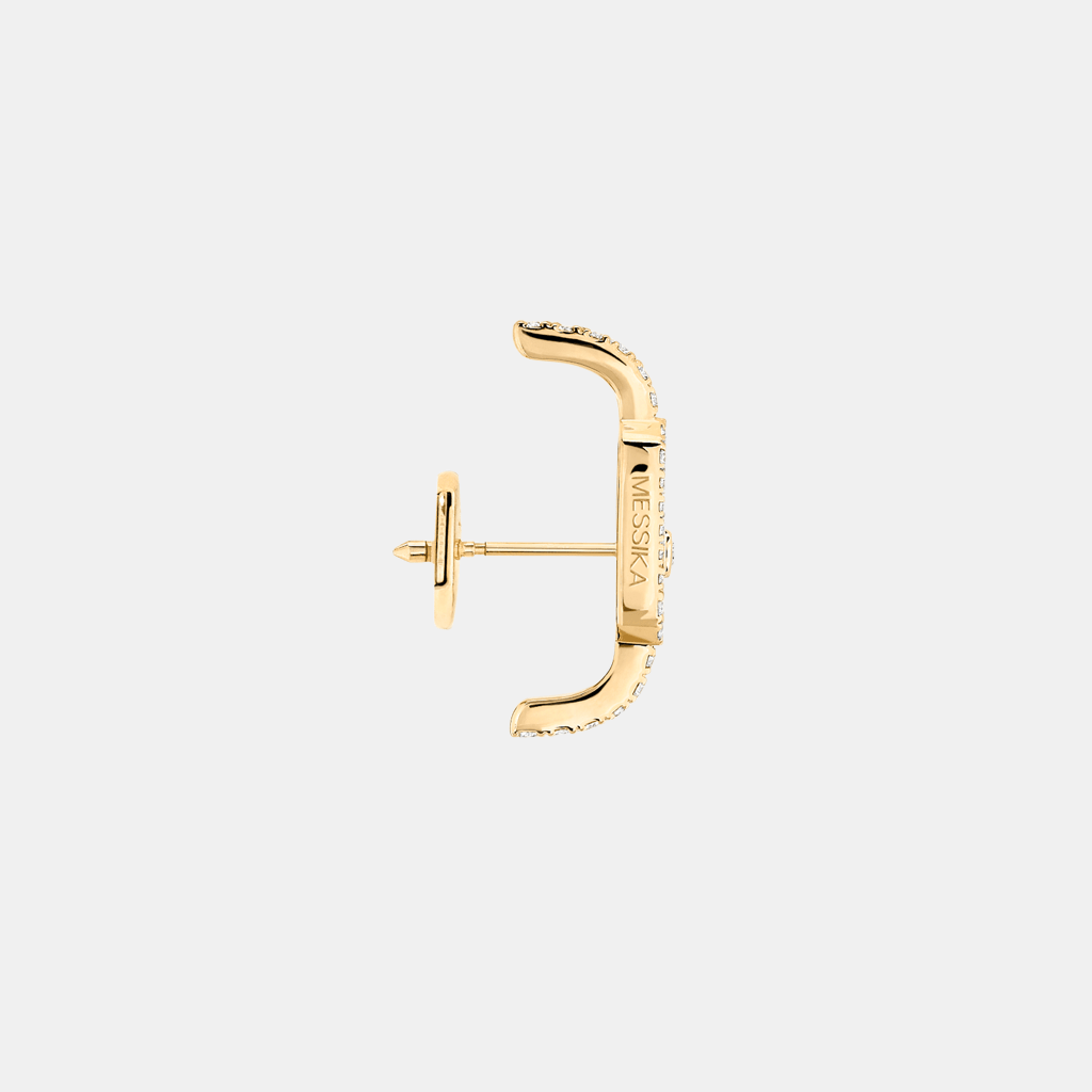 Boucles d'oreilles Move Classique Pavé Or jaune Diamant 0.17ct