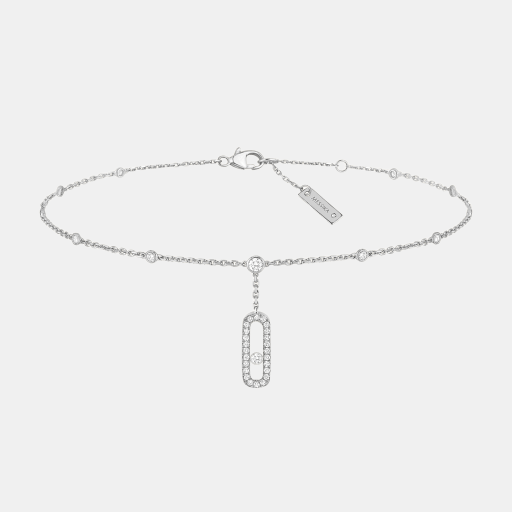 Bracelet Move Uno Pavé Or blanc Diamant 0.35ct