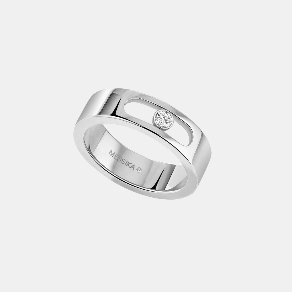Bague Move Joaillerie Or blanc Diamant 0.08ct