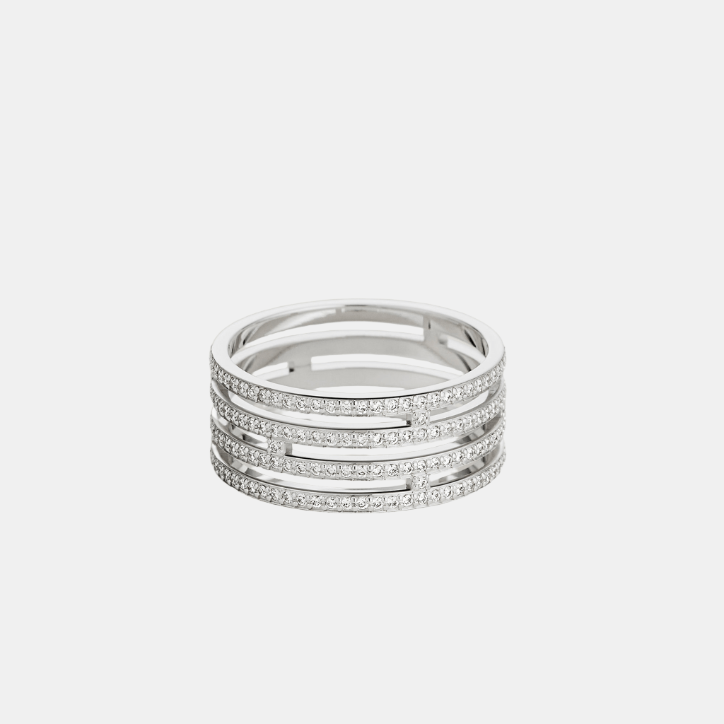 Bague Ariane Grand modèle Or blanc Diamant 0.65 ct