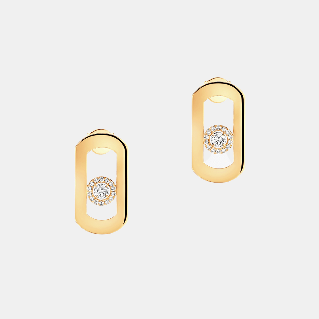 Boucles d'oreilles So Move Or jaune Diamant 0.23ct