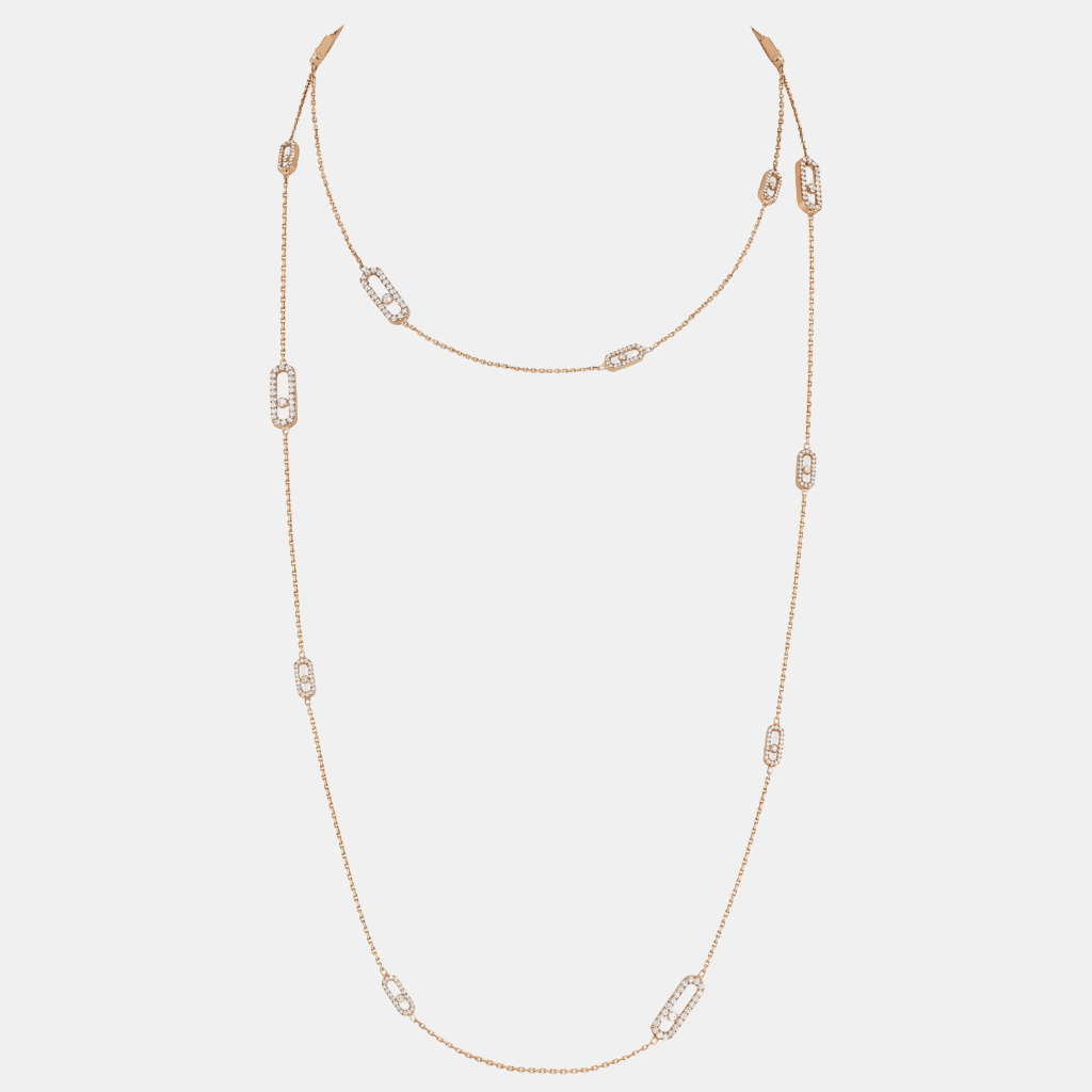 Collier Move Uno L Or rose Diamant 5.8ct