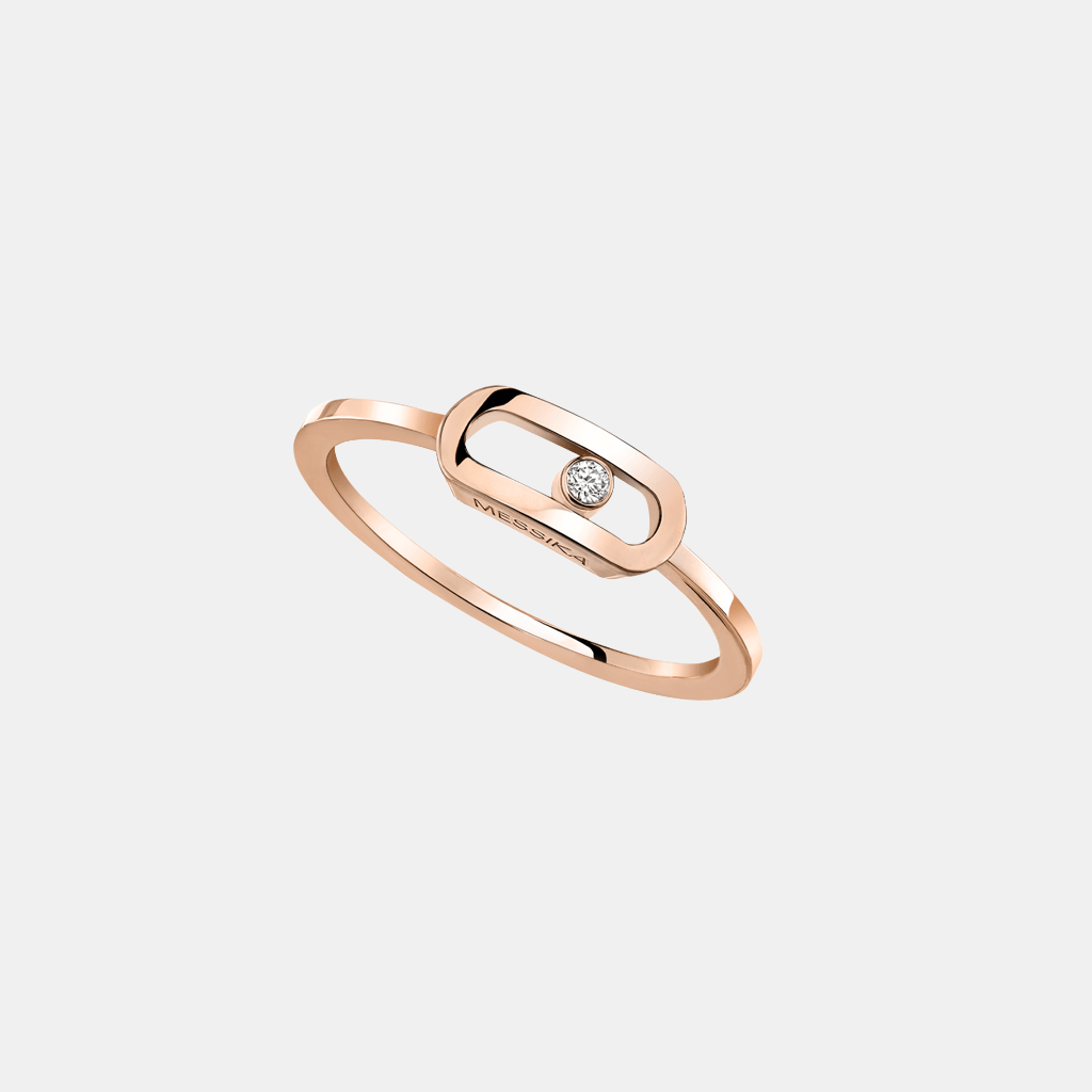 Bague Move Uno Or rose Diamant 0.01ct