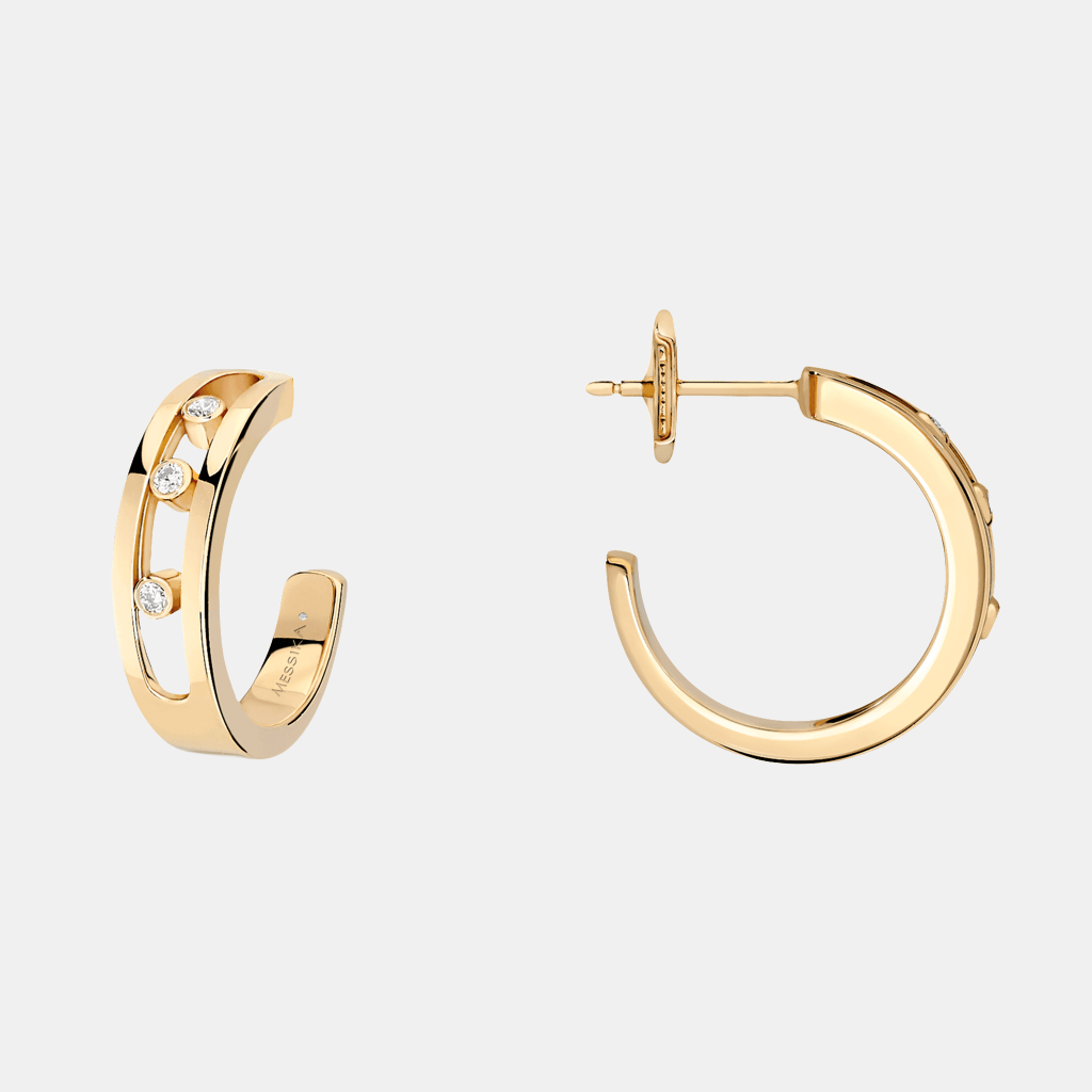 Boucles d'oreilles Move Or jaune Diamant 0.09ct