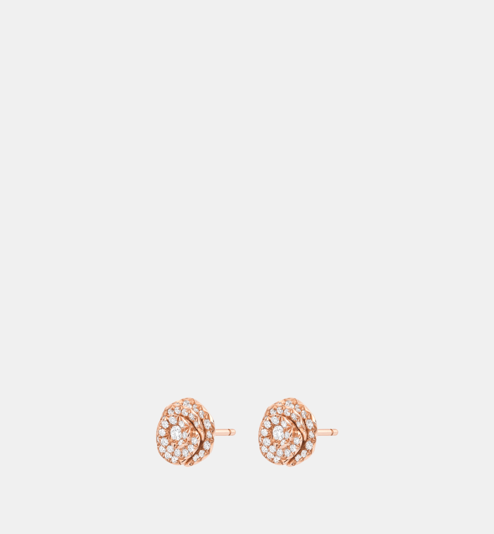 Boucles d'oreilles Rose Dior Couture Or rose Diamant 0.5 ct