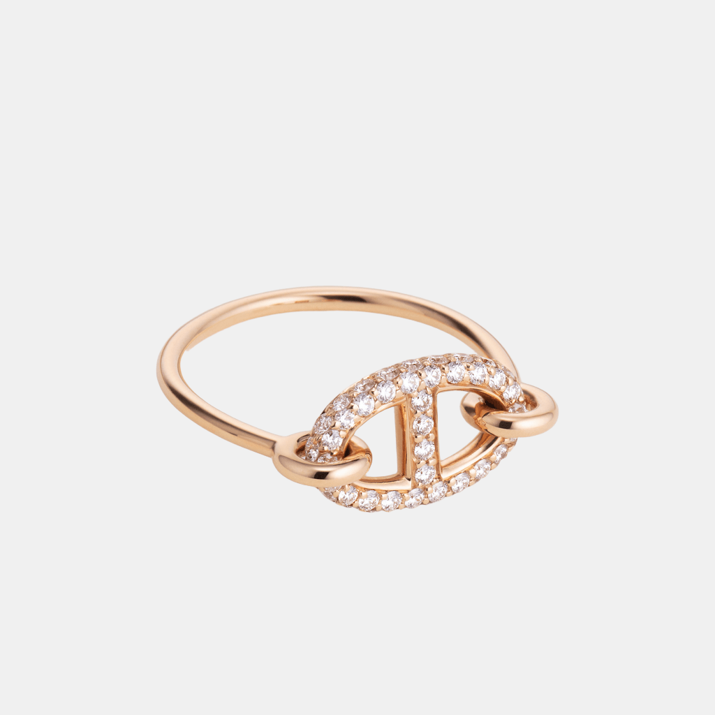 Bague Farandole Or rose Diamant 0.45 ct