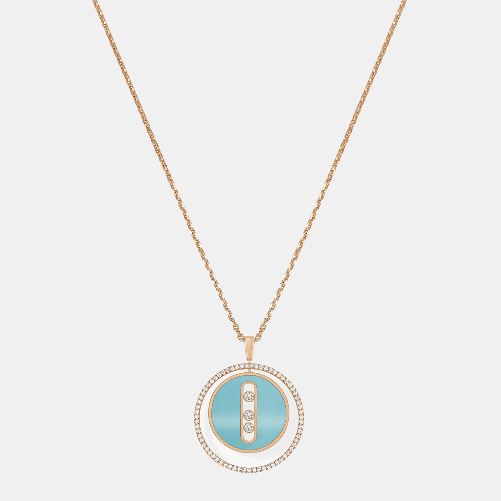 Collier Lucky Move MM Or rose Mixte