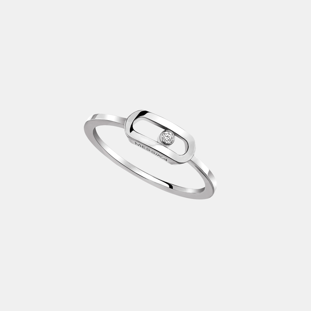 Bague Move Uno Or blanc Diamant 0.01ct