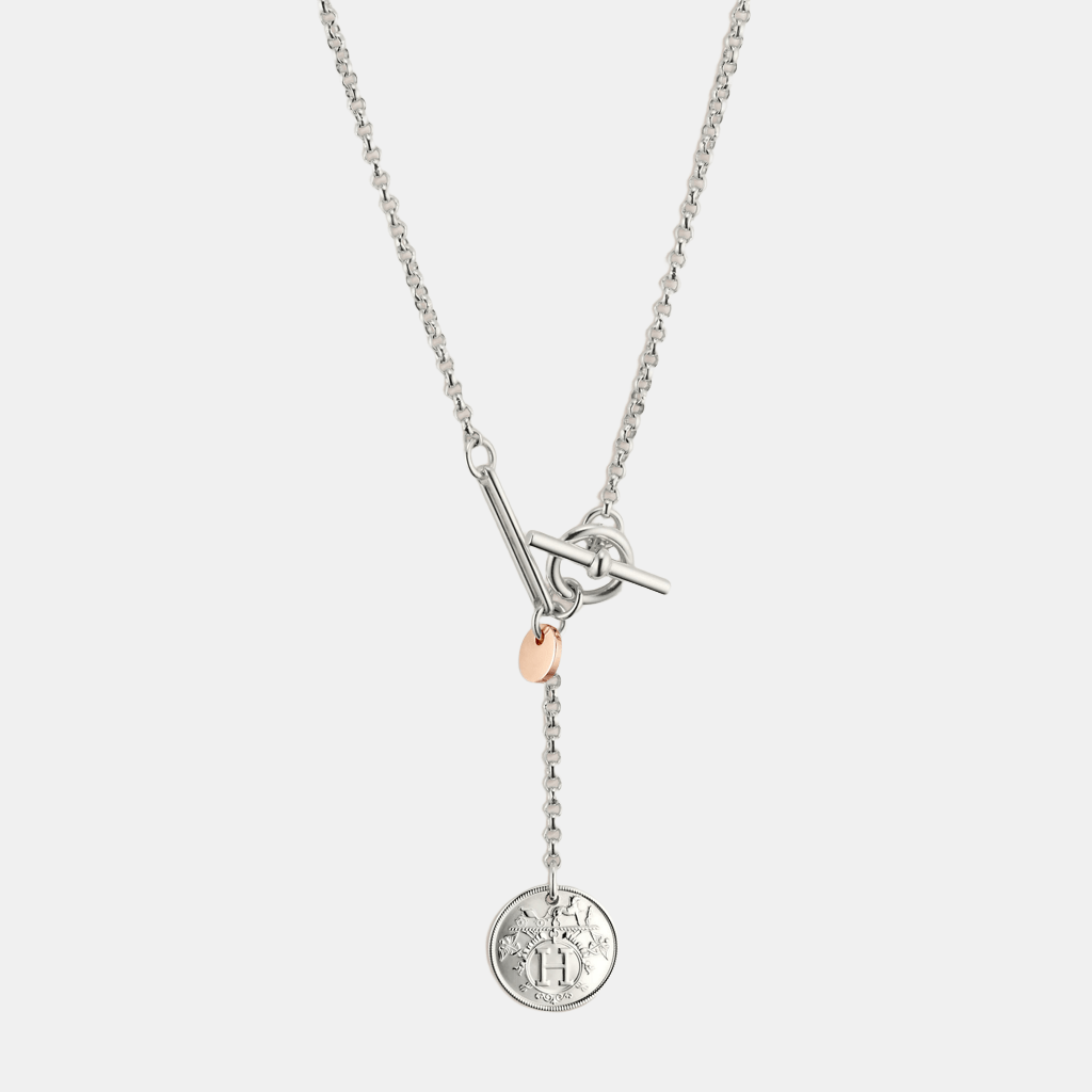 Pendentif Ex-Libris Petit modèle Argent et Or rose