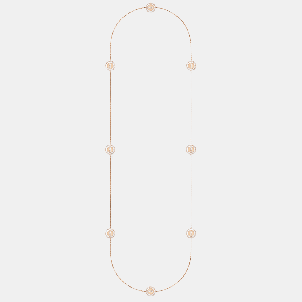 Collier Lucky Move Or rose Diamant 1.2ct