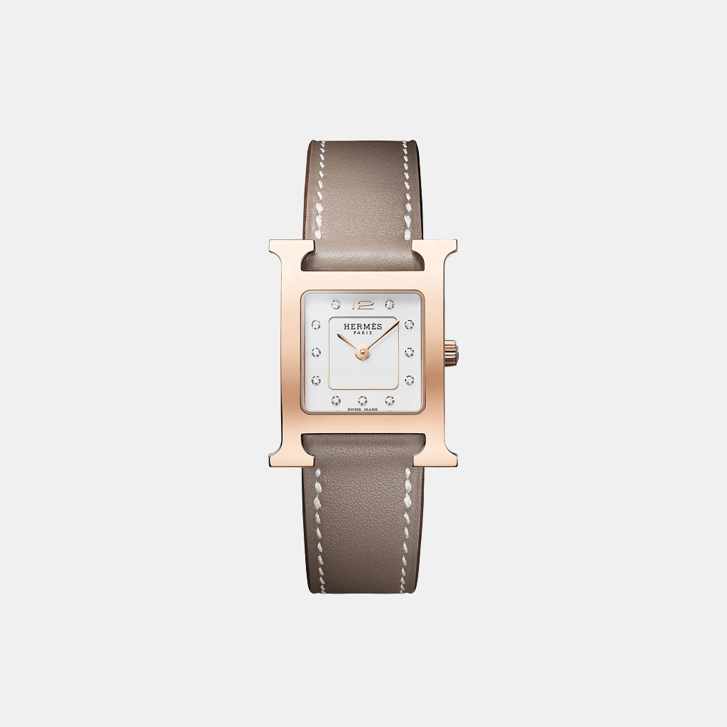 Montre Heure H Petit modèle, 25 mm Quartz Acier  
