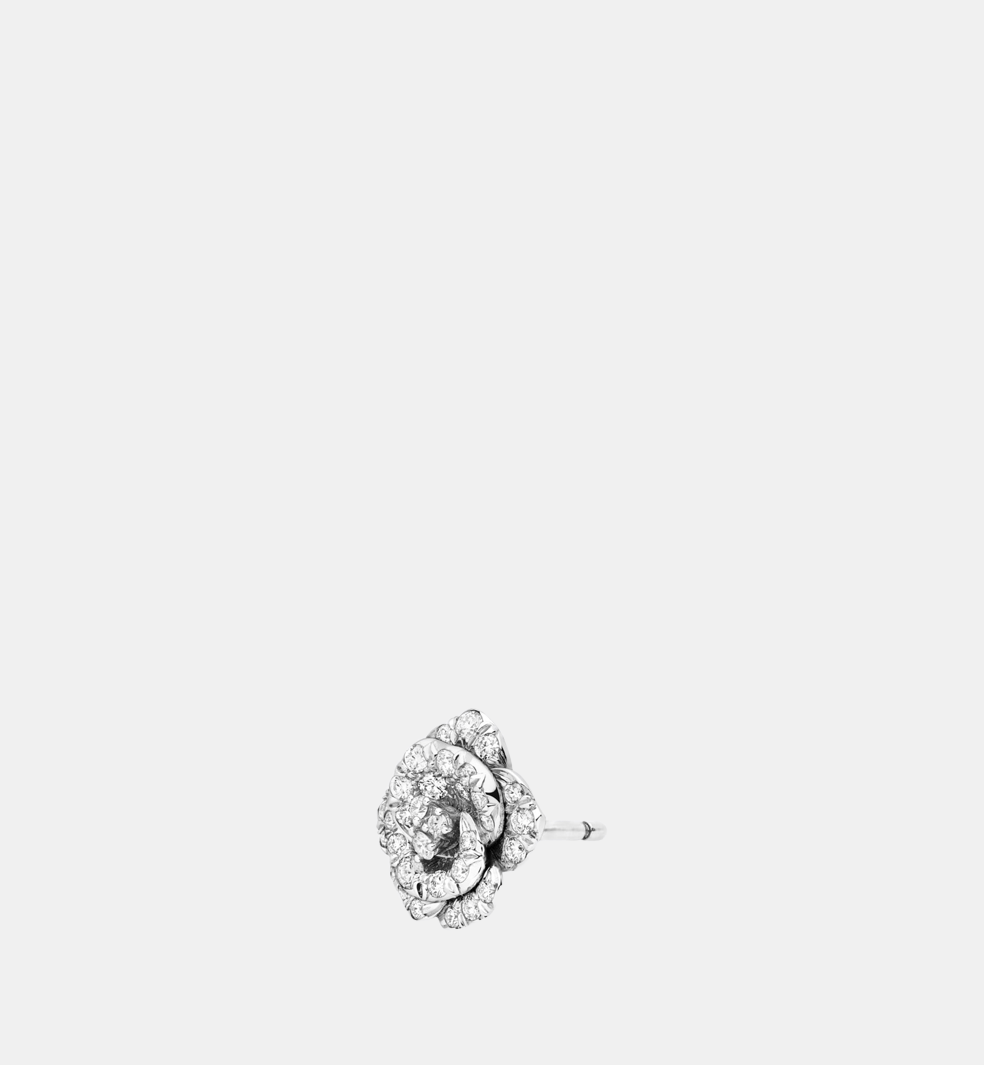 Boucles d'oreilles Rose Dior Bagatelle Or blanc Diamant 0.21 ct