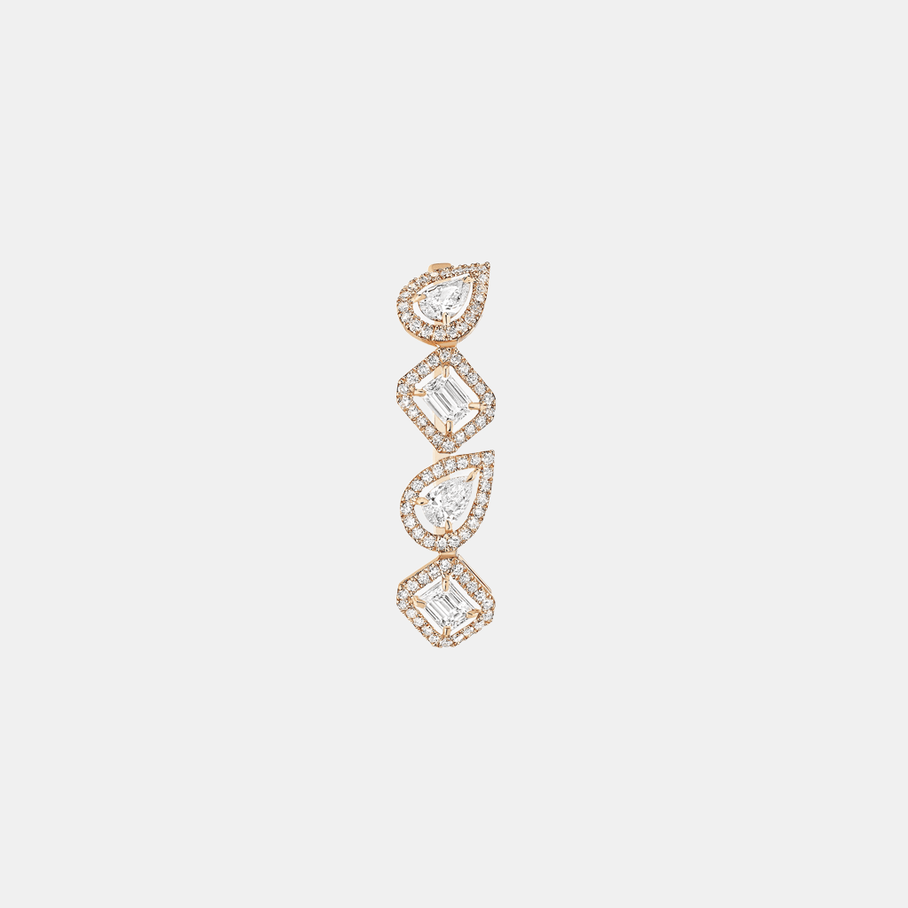 Boucles d'oreilles My Twin Or rose Diamant 0.1ct