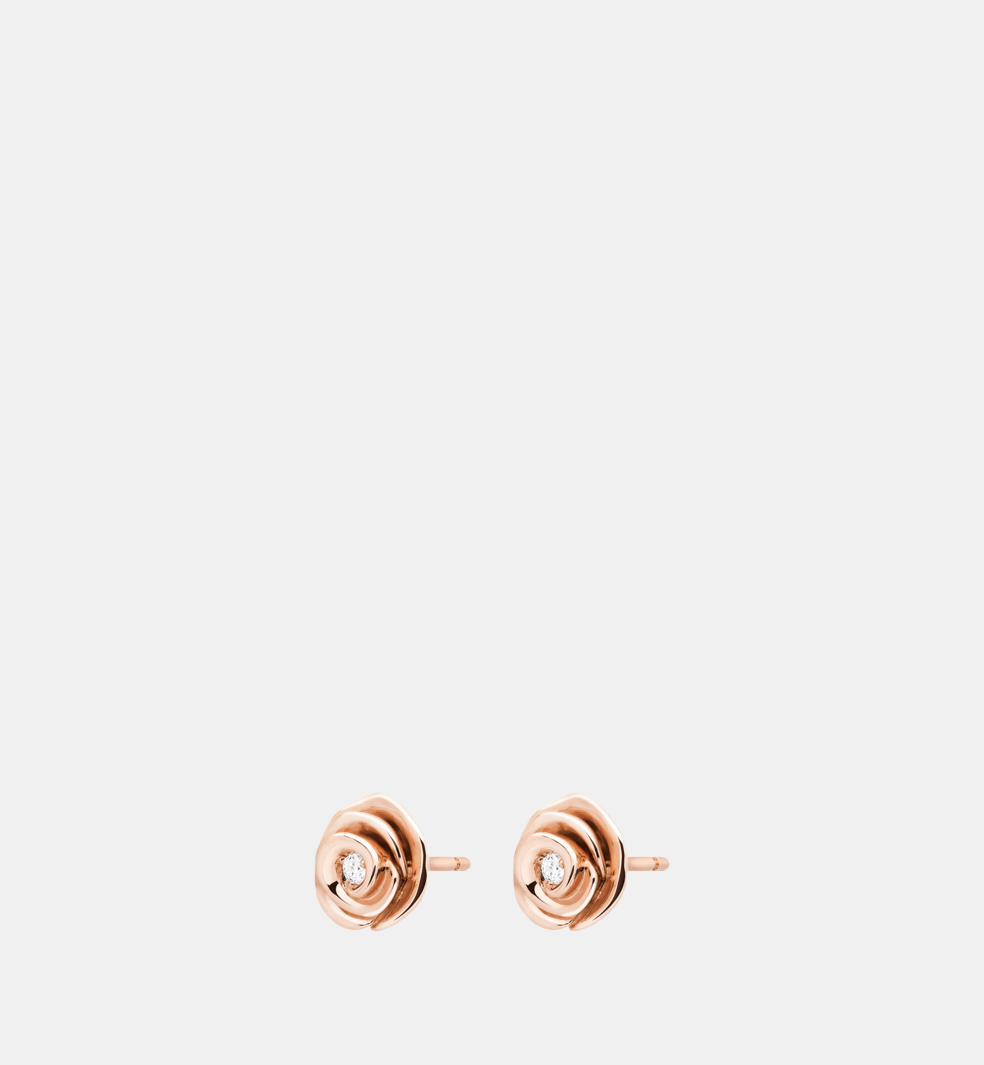 Boucles d'oreilles Rose Dior Couture Or rose Diamant 0.07 ct