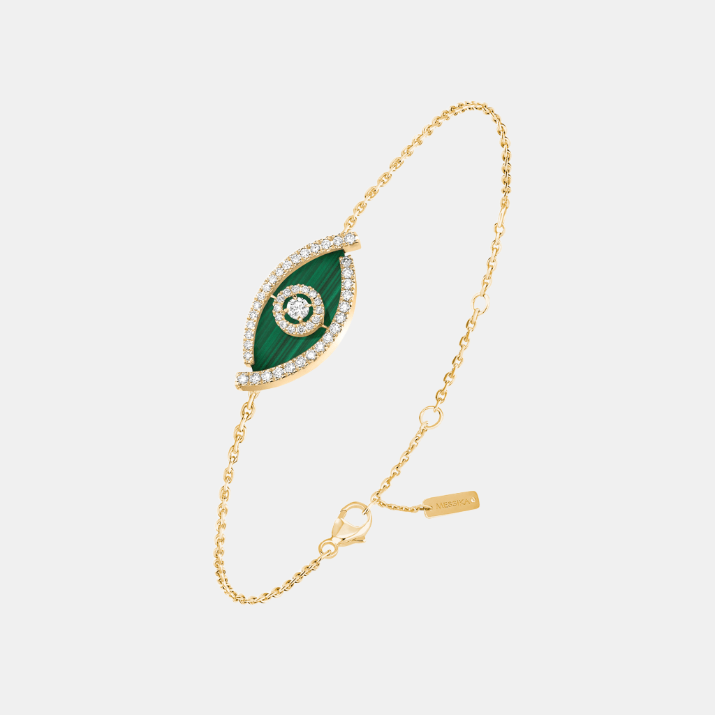 Bracelet Lucky Eye Or jaune Diamant 0.32ct