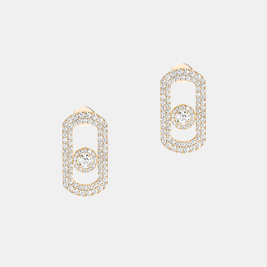 Boucles d'oreilles So Move Pavé Or jaune Diamant 1.3ct