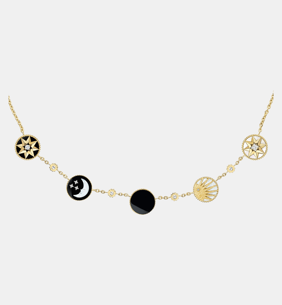 Collier Rose des Vents Or Diamant 0.3 ct