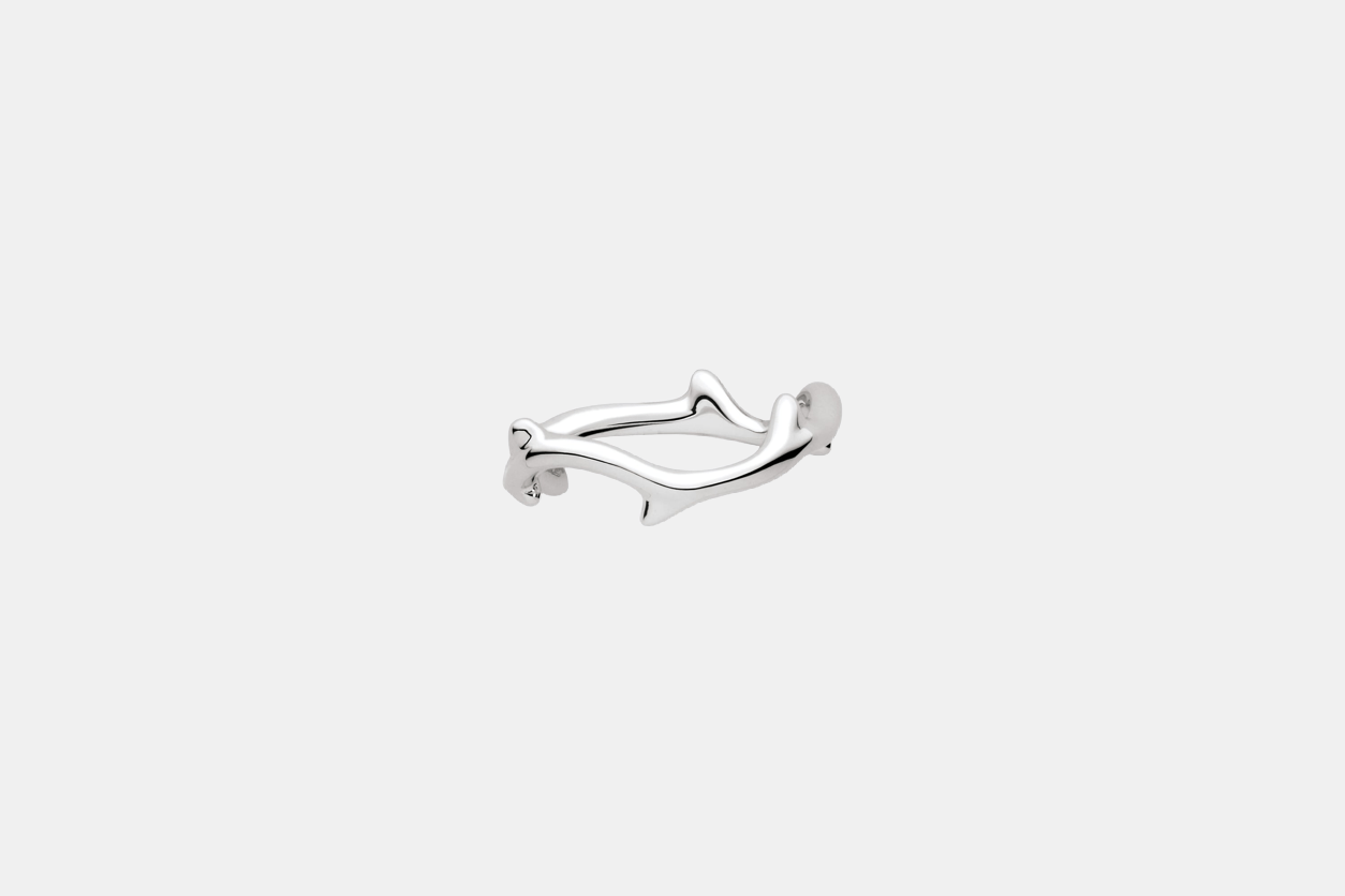 Bague Bois de Rose Or blanc  