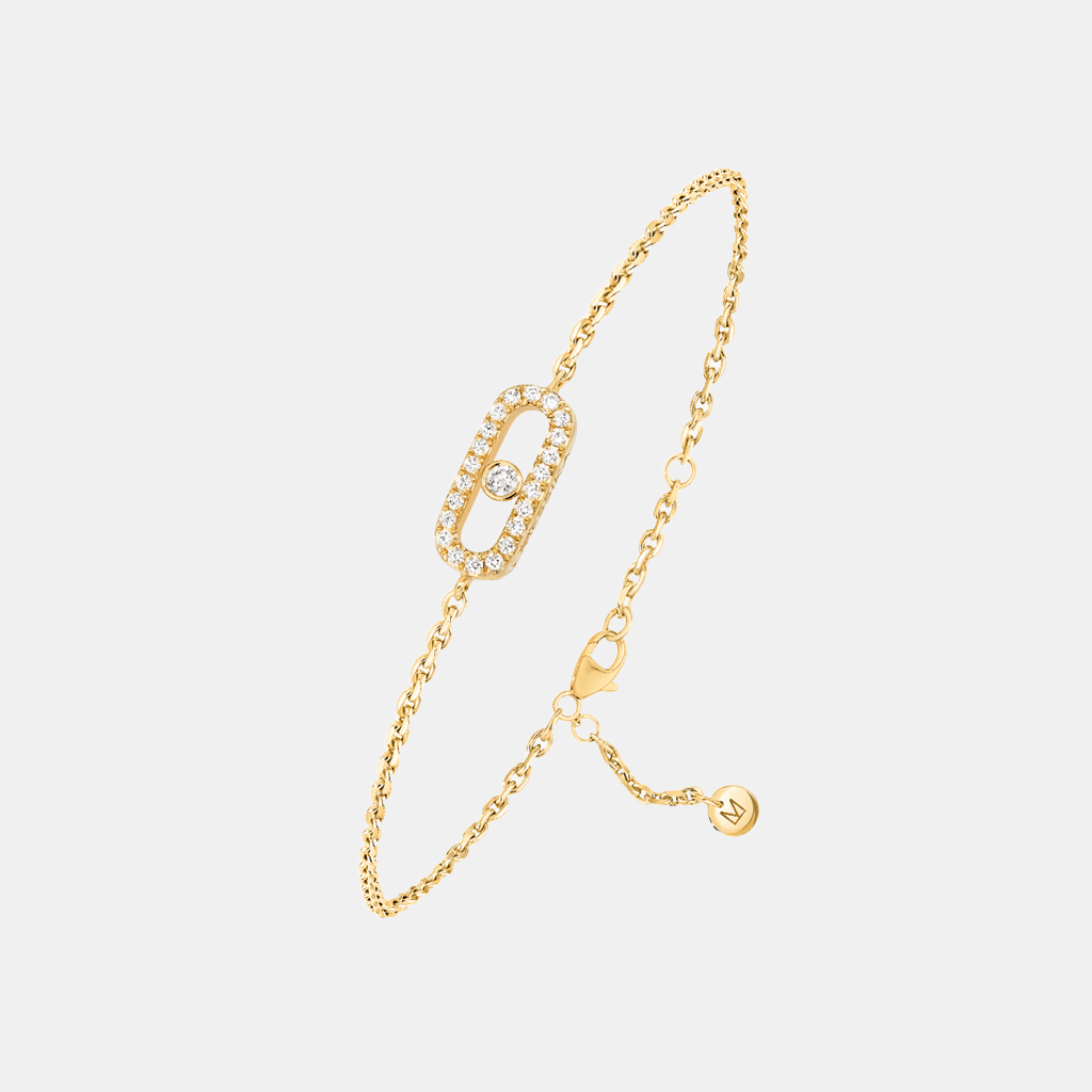 Bracelet Messika CARE(S) Pavé Or jaune Diamant 0.07ct