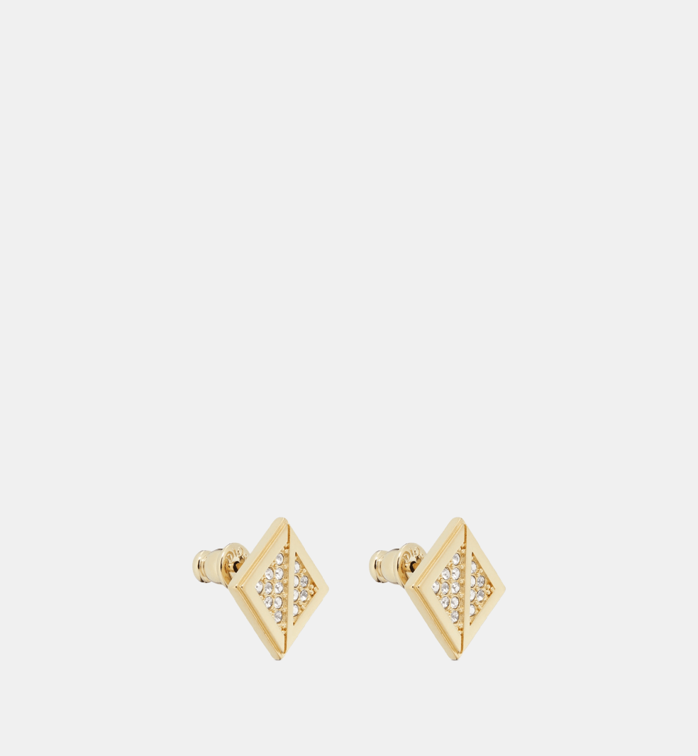 Boucles d'oreilles CD Diamond Or Cristal 