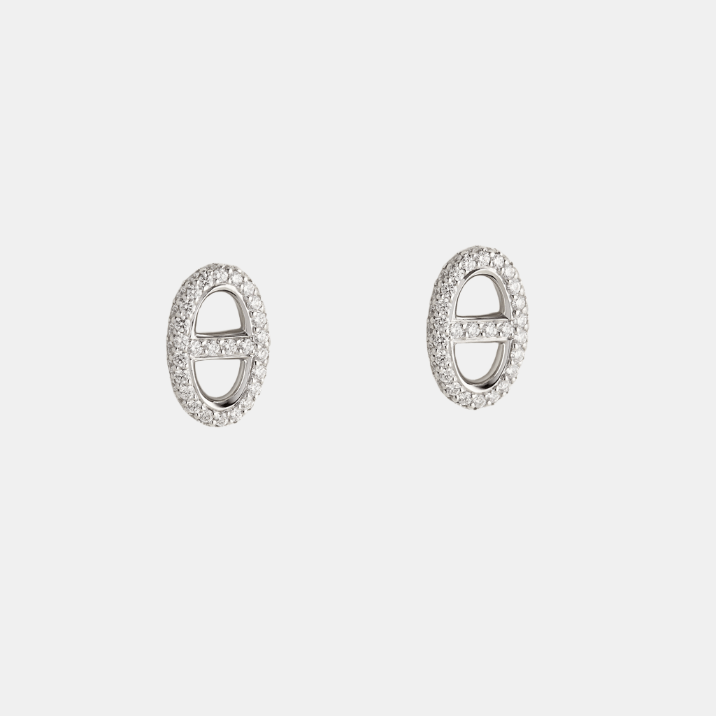 Boucles d'oreilles Farandole Or blanc Diamant 0.9 ct